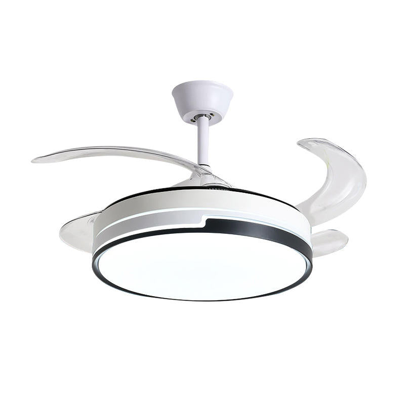 Full Spectrum Eye protection LED Fan Light with Silent and Electric Fan Integrated Invisible Restaurant Fan Light