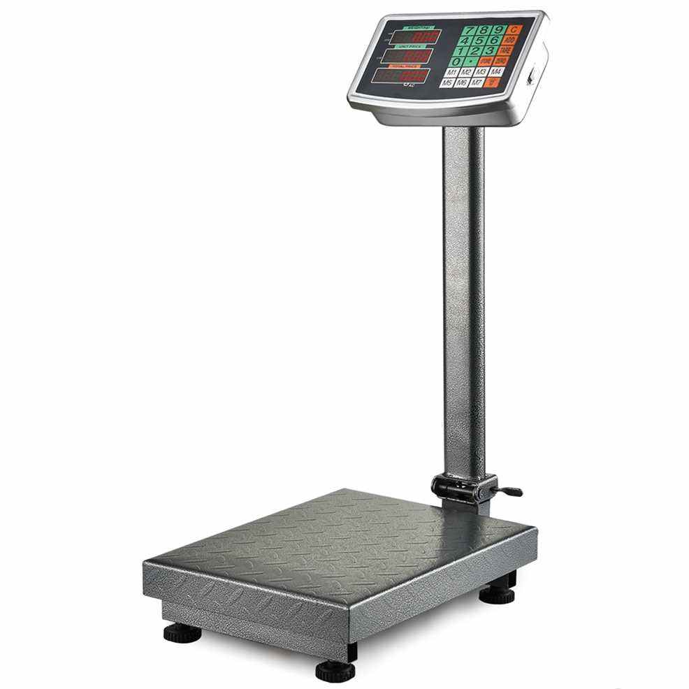 150kg 300kg Digital Electronic Bench Scale LCD Steel Folding