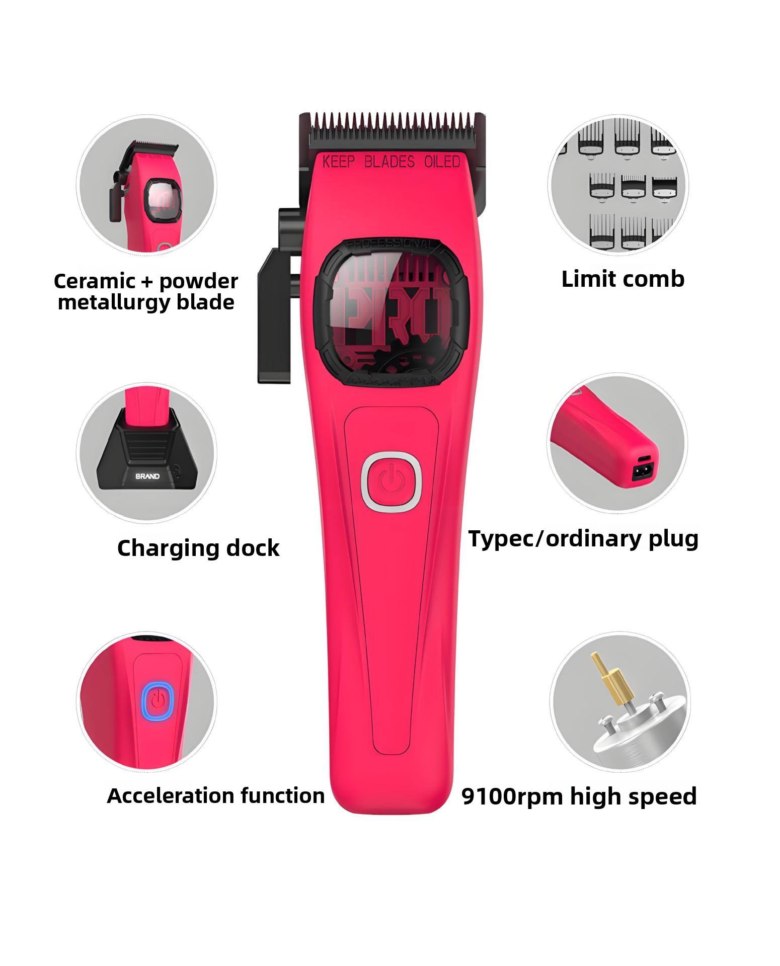 New Premium Electric Hair Clippers Professional 2-Speed Barber