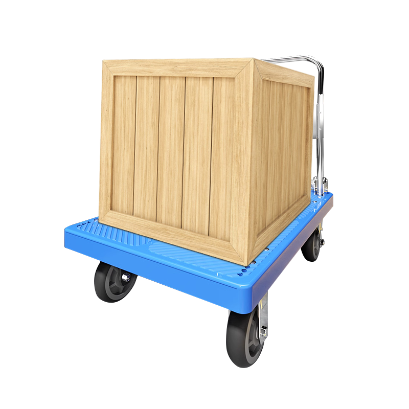 500kg Folding Foldable Hotel Luggage Platform Truck Push Hand Trolley Cart H-beam