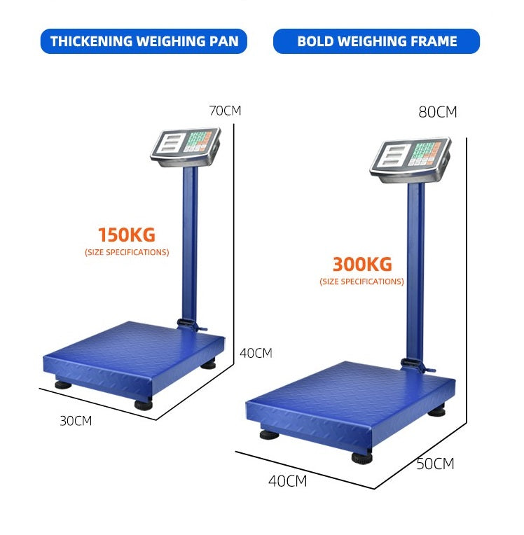 150kg 300kg Digital Electronic Bench Scale LCD Steel Folding