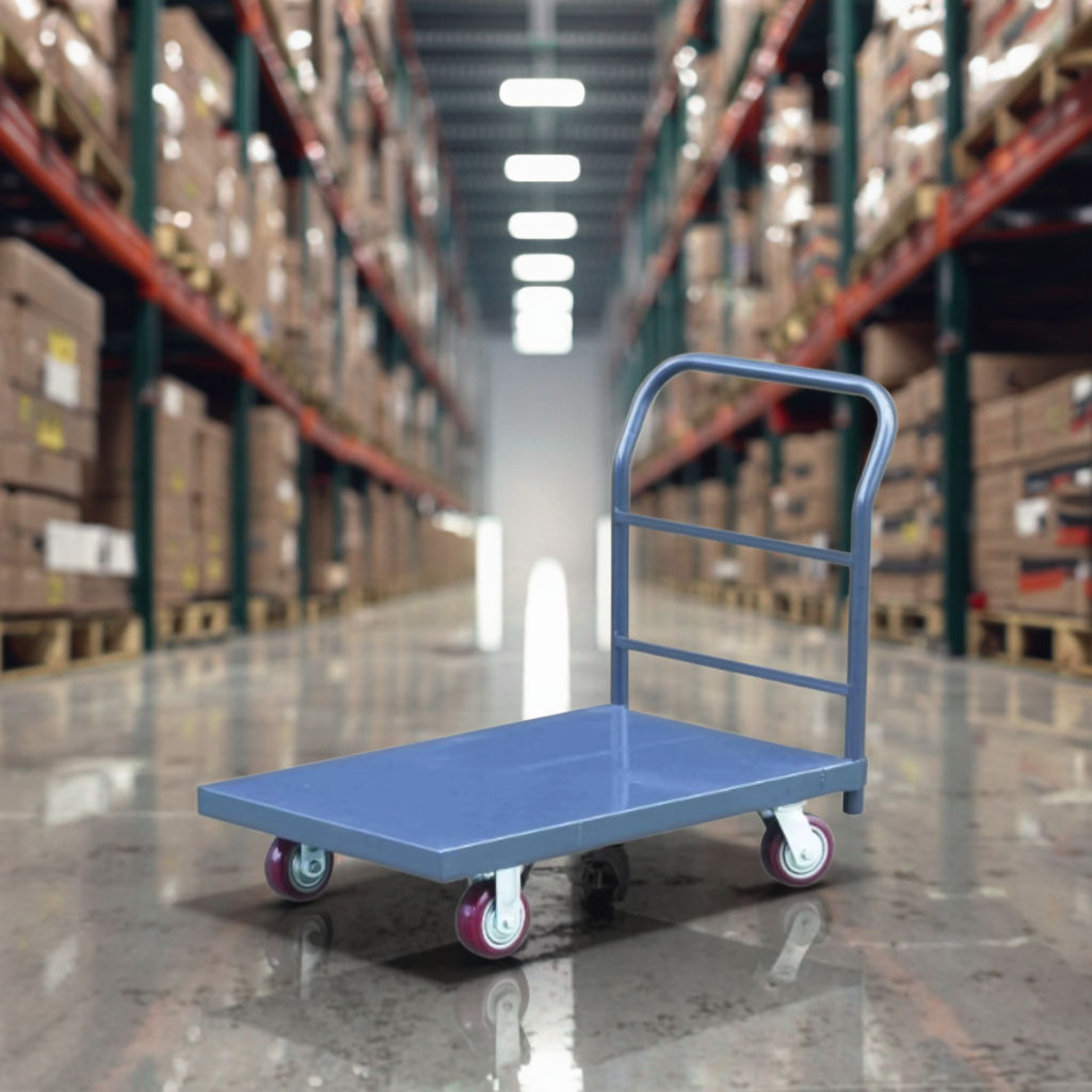 500kg Folding Foldable Hotel Luggage Platform Truck Push Hand Trolley Cart H-beam