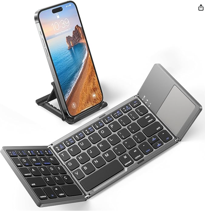 Mini Wireless Foldable bt portable folding Keyboard
